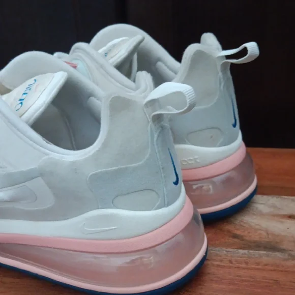 Nike Women's Cream and Pink Sneakers - Picture 8 of 16